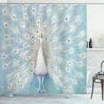 thumbnail image 1 of Ambesonne Peacock Shower Curtain, Nature Ornate, 69"Wx70"L, Yellow Pale Blue, 1 of 5