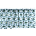 thumbnail image 1 of Ambesonne Peacock Window Valance, Abstract Feathers Art, 54" X 18", Sea Blue Multicolor, 1 of 3