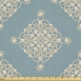 thumbnail image 1 of Ambesonne Pearls Fabric by the Yard Upholstery, Symmetric Sailot Knot, 2 Yards, Pale Slate Blue Tan, 1 of 4