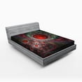 thumbnail image 1 of Ambesonne Pearls Fitted Sheet, Vintage Abstract Forms, Full Size, Multicolor, 1 of 2