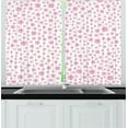 thumbnail image 1 of Ambesonne Pearls Kitchen Curtains, Pink Bridal Theme, 55"x45", White Pink, 1 of 1