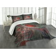 thumbnail image 1 of Ambesonne Pearls Quilted Bedspread Set 3 Pcs, Vintage Abstract Forms, King Size, Multicolor, 1 of 5