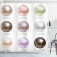 thumbnail image 1 of Ambesonne Pearls Shower Curtain, Pastel Colored Bridal, 69"Wx70"L, Multicolor, 1 of 5
