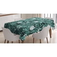 thumbnail image 1 of Ambesonne Pearls Tablecloth Rectangular Table Cover, Ball Shapes Monochrome, 60"x84", Teal, 1 of 4