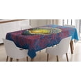 thumbnail image 1 of Ambesonne Pearls Tablecloth Rectangular Table Cover, Coral Nautical Art, 60"x90", Blue Red Yellow, 1 of 4