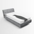 thumbnail image 1 of Ambesonne Penguin Fitted Sheet 2 Pcs Set, Showering Animal, Twin, Grey and White, 1 of 3