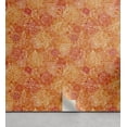 thumbnail image 1 of Ambesonne Peony Pattern Peel & Stick Wallpaper for Home, Outline Floral Boho, 13"x72", Vermilion and Burnt Sienna, 1 of 1