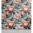 thumbnail image 1 of Ambesonne Peony Peel & Stick Wallpaper for Home, Jumble Flowery Melancholia, 13"x100", Coral Slate Blue Peach, 1 of 5