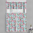 thumbnail image 1 of Ambesonne Peony Valance & Curtain, Colorful Flowers Bouquet Art, 55"x45", Blue Rose, 1 of 1