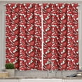 thumbnail image 1 of Ambesonne Peppers Kitchen Curtains, Pattern of Chili Peppers, 55"x45", Vermilion Ruby Green, 1 of 3