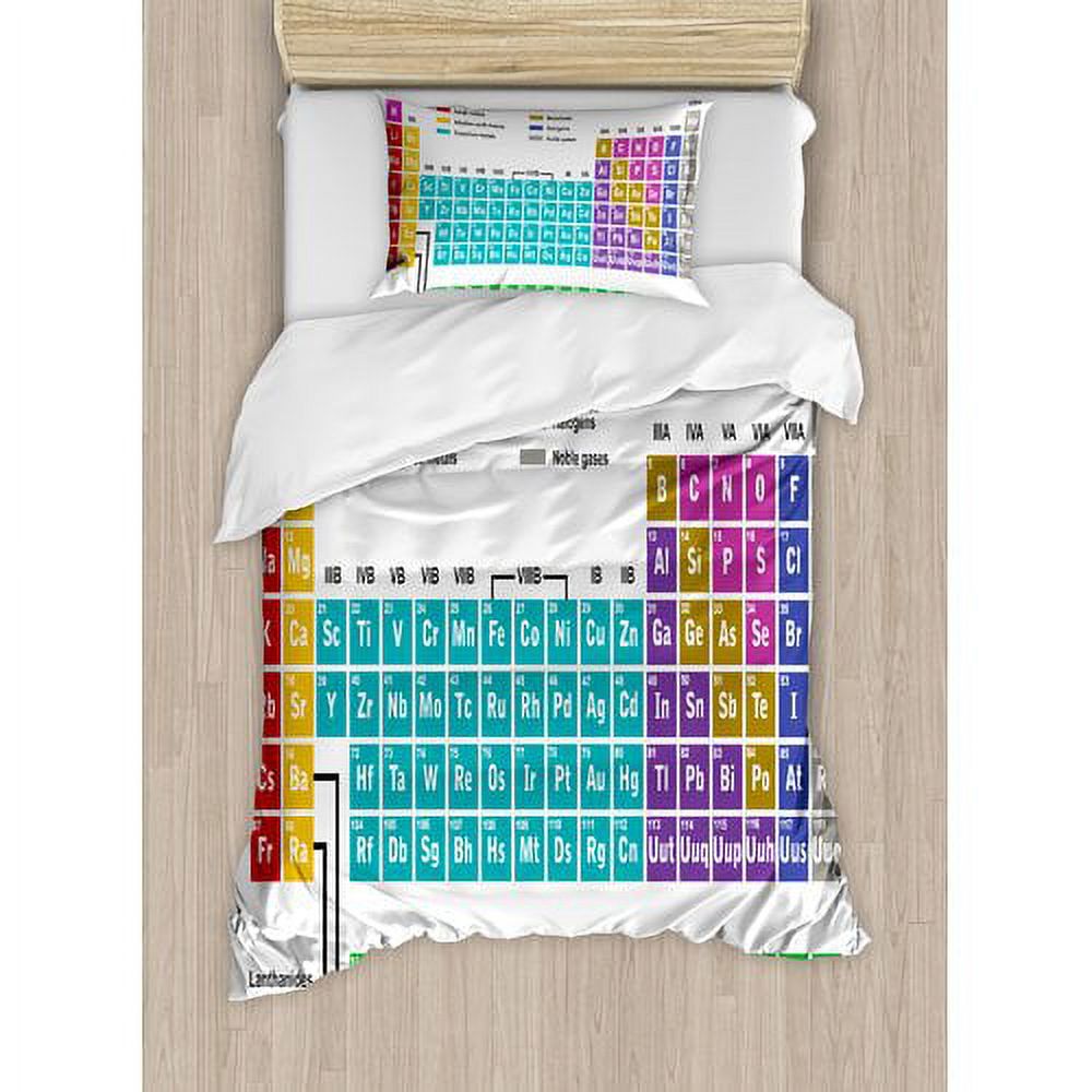 Ambesonne Periodic Table Educational Artwork for Classroom Science Lab ...