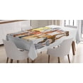 thumbnail image 1 of Ambesonne Pet Lover Tablecloth Rectangular Table Cover, Animals Cartoon, 60"x84", Multicolor, 1 of 4
