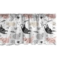 thumbnail image 1 of Ambesonne Pets Window Valance, Cool Cat Meow Animals Doodle, 54" X 18", Beige Pale Pink, 1 of 3