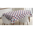 thumbnail image 1 of Ambesonne Phillipine Tablecloth Rectangular Table Cover, Circles with Flag, 52"x70", Multicolor, 1 of 4