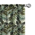 thumbnail image 1 of Ambesonne Philodendron 4-Panel Curtains, Jungle Leaves Concept, 56"x84", Pale Green and Emerald, 1 of 4