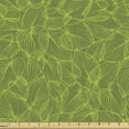 thumbnail image 1 of Ambesonne Philodendron Fabric by the Yard Upholstery, Nature Leaves Outlines, 2 Yards, Olive Green, 1 of 5