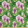 thumbnail image 1 of Ambesonne Philodendron Fabric by the Yard Upholstery, Vivid Tropical Flowers, 2 Yards, Dark Magenta Blush, 1 of 4