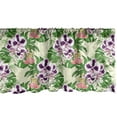 thumbnail image 1 of Ambesonne Philodendron Window Valance, Exotic Floral Bouquet, 54" X 12", Pale Yellow Multicolor, 1 of 5