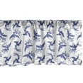 thumbnail image 1 of Ambesonne Phoenix Window Valance, Oriental Bird Exotic Rebirth Creature Motif, Curtain Valance for Kitchen Bedroom Decor with Rod Pocket, 54" X 18", Dark Blue and White, 1 of 3
