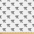 thumbnail image 1 of Ambesonne Pi Fabric by the Yard Upholstery, Number in Minimal Style, 1 Yard, Charcoal Grey White, 1 of 1