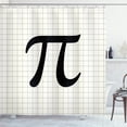 thumbnail image 1 of Ambesonne Pi Shower Curtain, Constant Number Sign on Notebook, 69"Wx84"L, Charcoal Grey Ivory, 1 of 3
