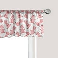 thumbnail image 1 of Ambesonne Pig Window Valance, Cartoon Smiling Animals, 54" X 18", Pale Pink White, 1 of 5