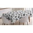 thumbnail image 1 of Ambesonne Pine Cone Tablecloth Rectangular Table Cover, Monochrome Winter Conifer, 60"x90", Black and White, 1 of 4