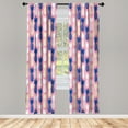 thumbnail image 1 of Ambesonne Pineapple Curtains, Summer Island Tropic Pop, Pair of 28"x63", Cobalt Blue, 1 of 2