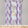 thumbnail image 1 of Ambesonne Pineapple Curtains, Summer Tropical Fruit Art, Pair of 28"x84", Dark Violet, 1 of 2