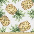 thumbnail image 1 of Ambesonne Pineapple Fabric by the Yard Upholstery, Tropical Pineapple Paint, 2 Yards, Emerald Mustard, 1 of 5