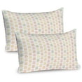 thumbnail image 1 of Ambesonne Pineapple Pillow Sham 2 Pack, Repetitive Exotic Fruits, 30"x20", Khaki Burnt Sienna, 1 of 3