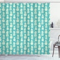 thumbnail image 1 of Ambesonne Pineapple Shower Curtain, Abstract Summer Fruit Art, 69"Wx75"L, Pale Yellow Turquoise, 1 of 3