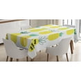 thumbnail image 1 of Ambesonne Pineapple Tablecloth Rectangular Table Cover, Pattern of Fruits, 60"x84", Multicolor, 1 of 4