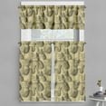 thumbnail image 1 of Ambesonne Pineapple Valance & Curtain, Tropic Grunge Pattern, 55"x45", Pale Brown Dark Green, 1 of 6