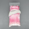 thumbnail image 1 of Ambesonne Pink Bedding Set 3 Pcs, Cherry Trees Feathers, Twin, Pale Pink White, 1 of 2