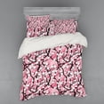 thumbnail image 1 of Ambesonne Pink Bedding Set 4 Pcs, Sakura Tree Umbrellas, Queen, Black Pink, 1 of 3