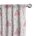 thumbnail image 1 of Ambesonne Pink Curtains, Cartoon Mystic Candles, Pair of 28"x95", Rose Pale Pink White, 1 of 5