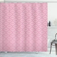 thumbnail image 1 of Ambesonne Pink Damask Shower Curtain, Abstract Curvy Romantic, 69"Wx84"L, Pale Pink Pale Eggshell, 1 of 5