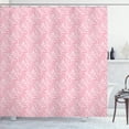 thumbnail image 1 of Ambesonne Pink Damask Shower Curtain, Simplistic Floral Art, 69"Wx75"L, Pale Pink White, 1 of 5