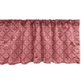 thumbnail image 1 of Ambesonne Pink Damask Window Valance, Repetitive Retro Abstract Flower Inspired Pattern, Curtain Valance for Kitchen Bedroom Decor with Rod Pocket, 54" X 12", Hot Pink Burnt Sienna, 1 of 2