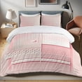 thumbnail image 1 of Ambesonne Pink Duvet Cover Set, Contemporary Minimal Dots Art, Twin, Pale Pink White, 1 of 1