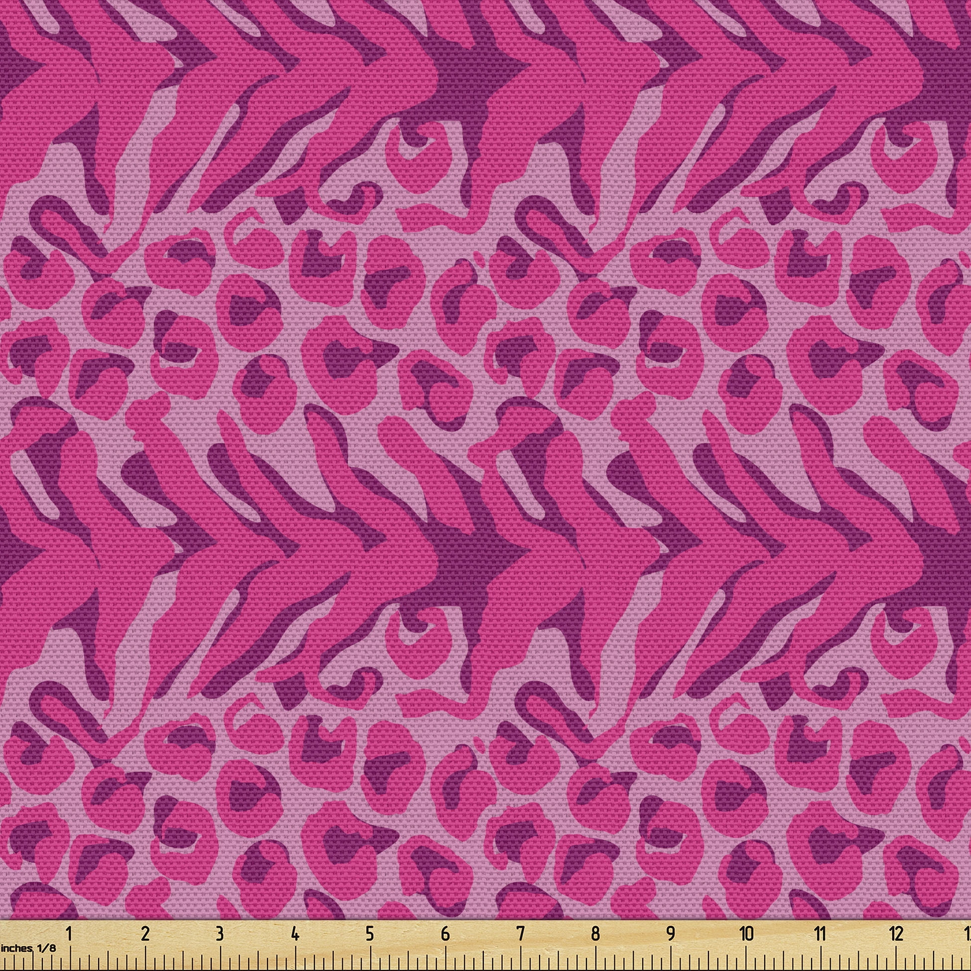 Funky Neutral Pattern Ambesonne Pink Fabric by the Yard Upholstery, Funky Design Neutral ...