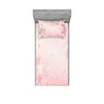 thumbnail image 1 of Ambesonne Pink Fitted Sheet & Pillow Sham Set, Cherry Blossom Floral Art, Twinxl, Pink, 1 of 2