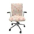 thumbnail image 1 of Ambesonne Pink Floral Office Chair Cover Stretchable High Back, Peachy Rhododendrons, Coral Green and Beige, 1 of 1