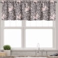 thumbnail image 1 of Ambesonne Pink Floral Valance Pack of 2, Creative Bindweed Motif, 54"X18", Blush Champagne, 1 of 4