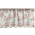 thumbnail image 1 of Ambesonne Pink Floral Window Valance, Pastel Tender Repetitive Pattern with Flowers and Birds Print, Curtain Valance for Kitchen Bedroom Decor with Rod Pocket, 54" X 12", Multicolor, 1 of 3