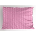 thumbnail image 1 of Ambesonne Pink Pillow Sham, Intricate Damask Motifs, 26" X 20", Pale Pink Pink, 1 of 2