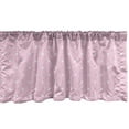 thumbnail image 1 of Ambesonne Pink Polka Dots Valance Pack of 2, Brushed Round Motif, 42"X12", Pale Pink White, 1 of 3