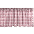 thumbnail image 1 of Ambesonne Pink Polka Dots Window Valance, Abstract Rounds Art, 42" x 18", Pale Pink Dried Rose, 1 of 3