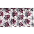 thumbnail image 1 of Ambesonne Pink Polka Dots Window Valance, Digital Detailed Blooming Rose Petals, Curtain Valance for Kitchen Bedroom Decor with Rod Pocket, 54" X 18", Pink Dark Taupe Grey, 1 of 2
